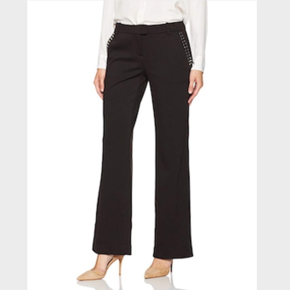 Calvin Klein Straight Pant with Studded Pockets - Picture 1 of 6